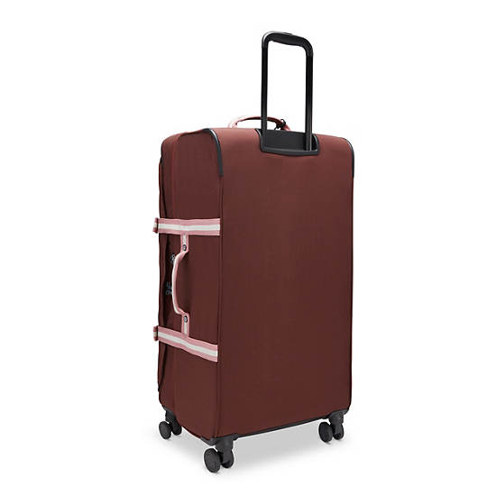 Kipling Spontaneous Large Rolling Suitcases Mahogany Block | CA 1745XY